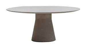 Andreu World Reverse Dining Table - Cement - Ø190cm