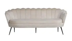 Venture Design Calais 3-personers sofa i beige fløjl