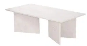 Jakobsdals Geisli marmor sofabord - 120x60 - white