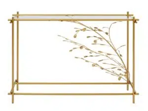 KARE DESIGN Leafline Gold - klar glas og guld stål (104x77)