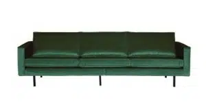 Rodeo 3-personers sofa i velour B277 cm - Grøn