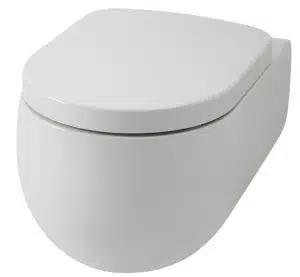 Lavabo FLO 54 Rimless væghængt toilet i hvid porcelæn uden skyllekant