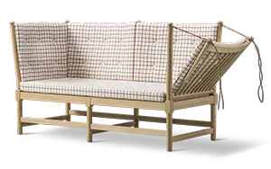Fredericia Furniture Tremmesofa med Klap Højre inkl. Knapper Sæbebehandlet Eg/Cortil 53938
