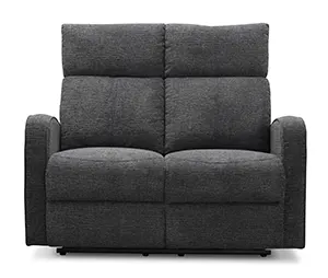 HAGA Montana 2 pers. recliner sofa - grå polyester og plastik