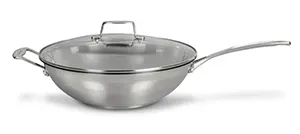 Scanpan Impact wok med låg uden belægning 32 cm